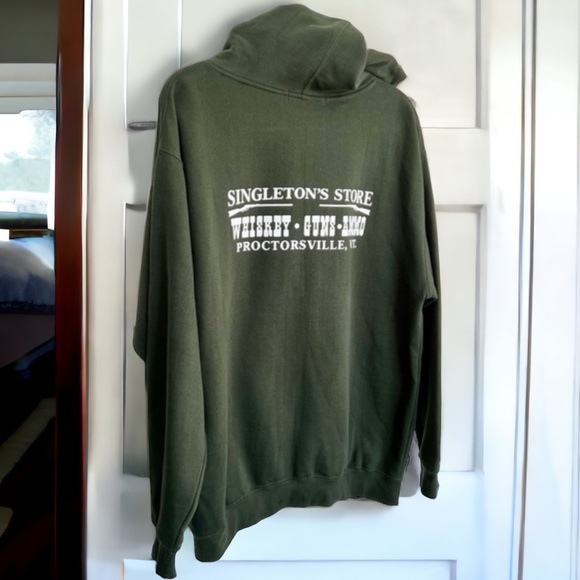 Vermont Hunter Green Hoodie R Sport Proctorsville VT Singleton’s Store, Size L - Picture 9 of 15